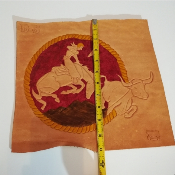 Tooled Leather Wilderness Wall Art Decor - Picture 7 of 7